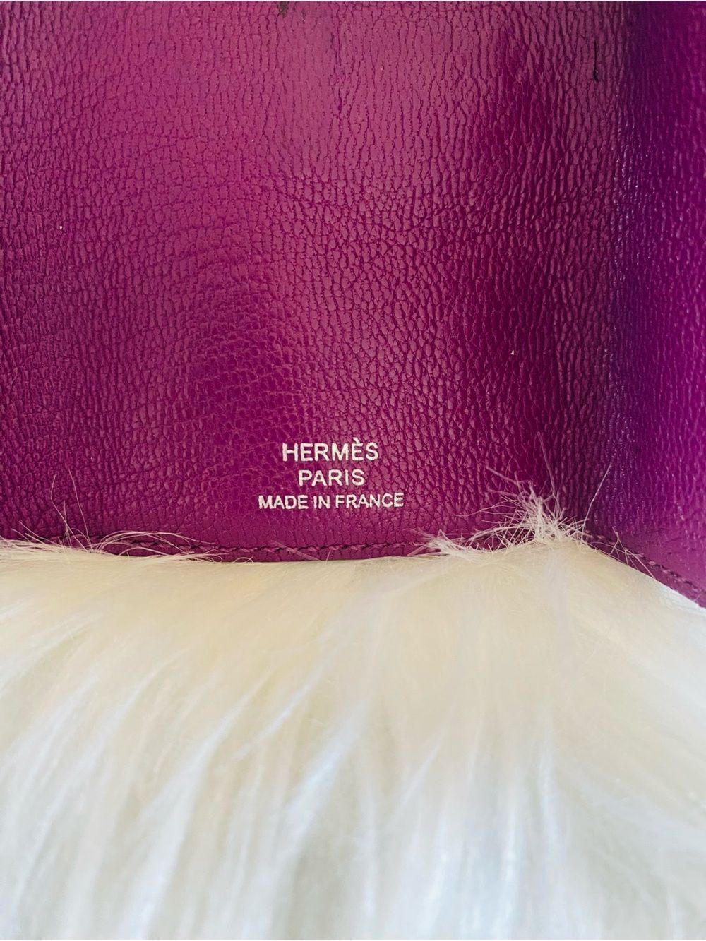 🛍️Hermès Béarn Authentic Plum Leather Key Holder with Box - Picture 9 of 17